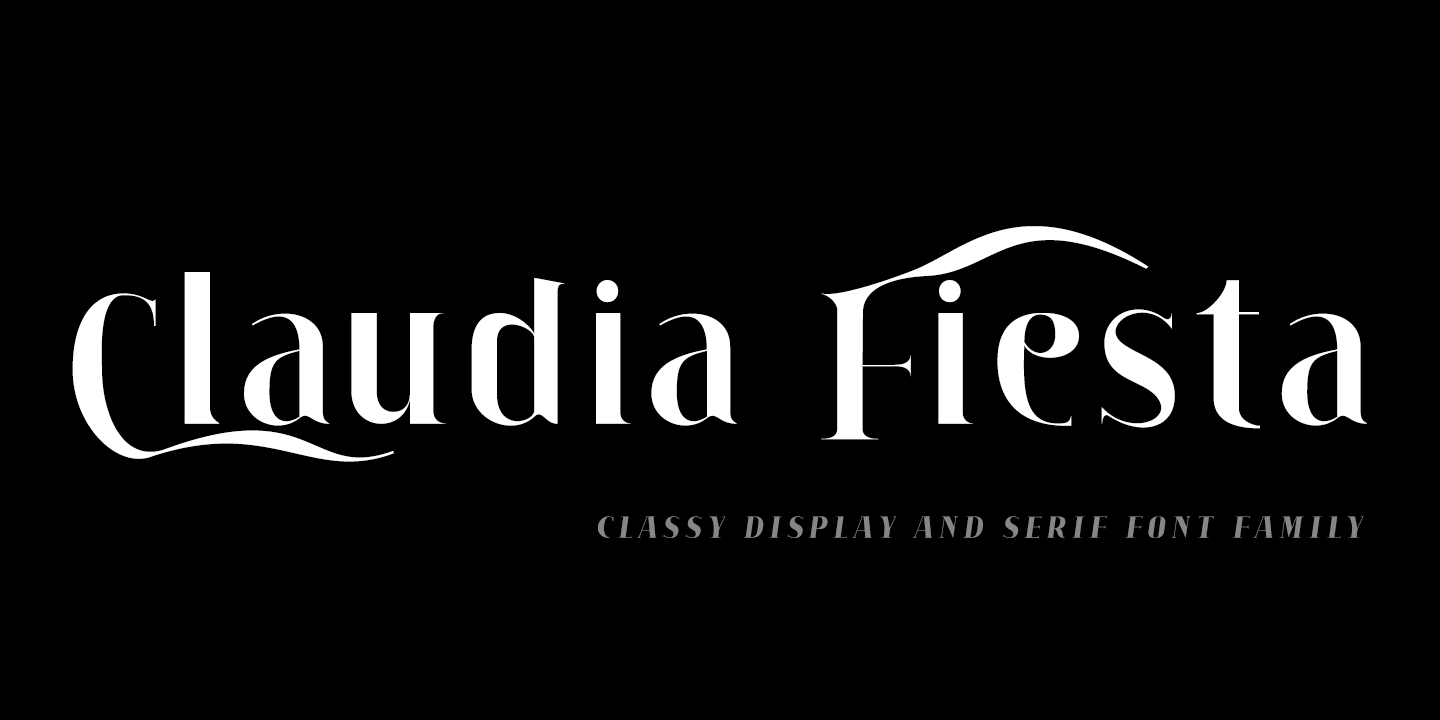 Пример шрифта Claudia Fiesta